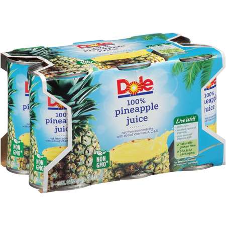 DOLE Dole 100% Pineapple Juice 6 oz., PK48 00947